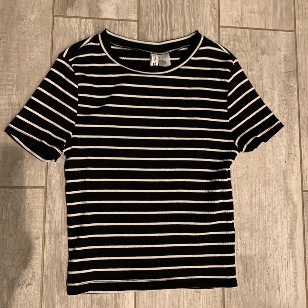 Black and white striped shirt